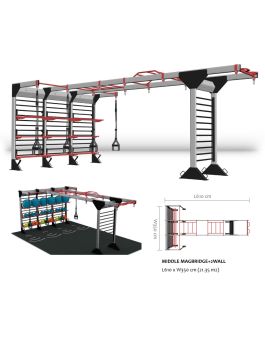 BH Fitness MAGSYS MIDDLE MAGBRIDGE + 2X WALL modularni sistem
