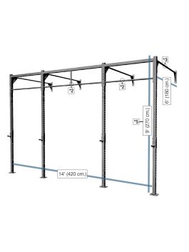 XENIOS XFIT KLETKA STENSKA (420 X 180 X 270 CM)